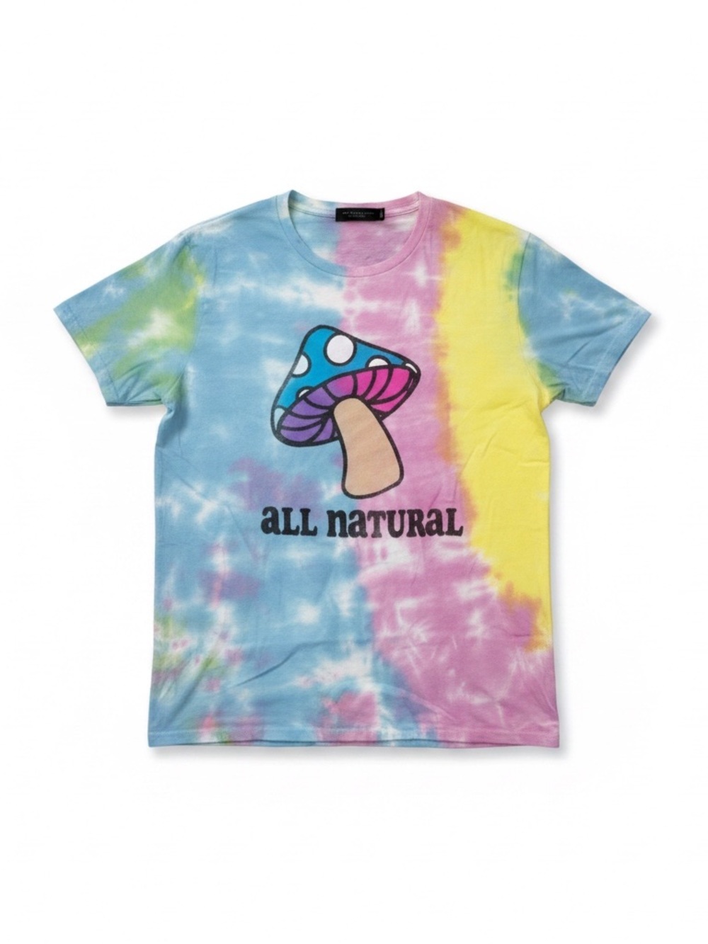 All Natural Tie-Dye Kids Tee with Mushroom Graphic - Multicolor - Picture 2 of 5